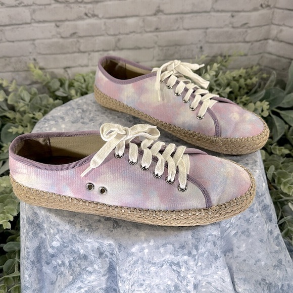 EMU Australia Agonis Retro Tie Dye Cotton Espadrille Sneakers Girls 6M💜EUC💜 - Picture 8 of 8